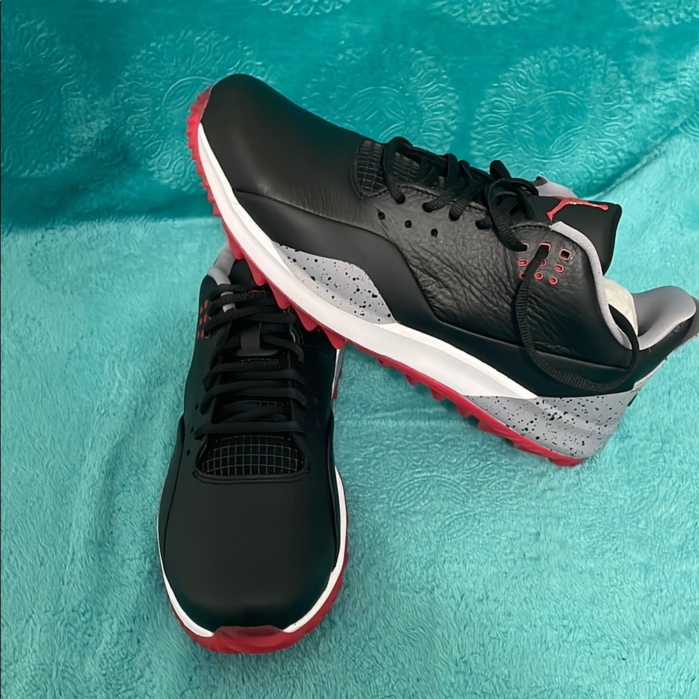 Nike Jordan ADG 3  Black and Red Men's Golf Shoes